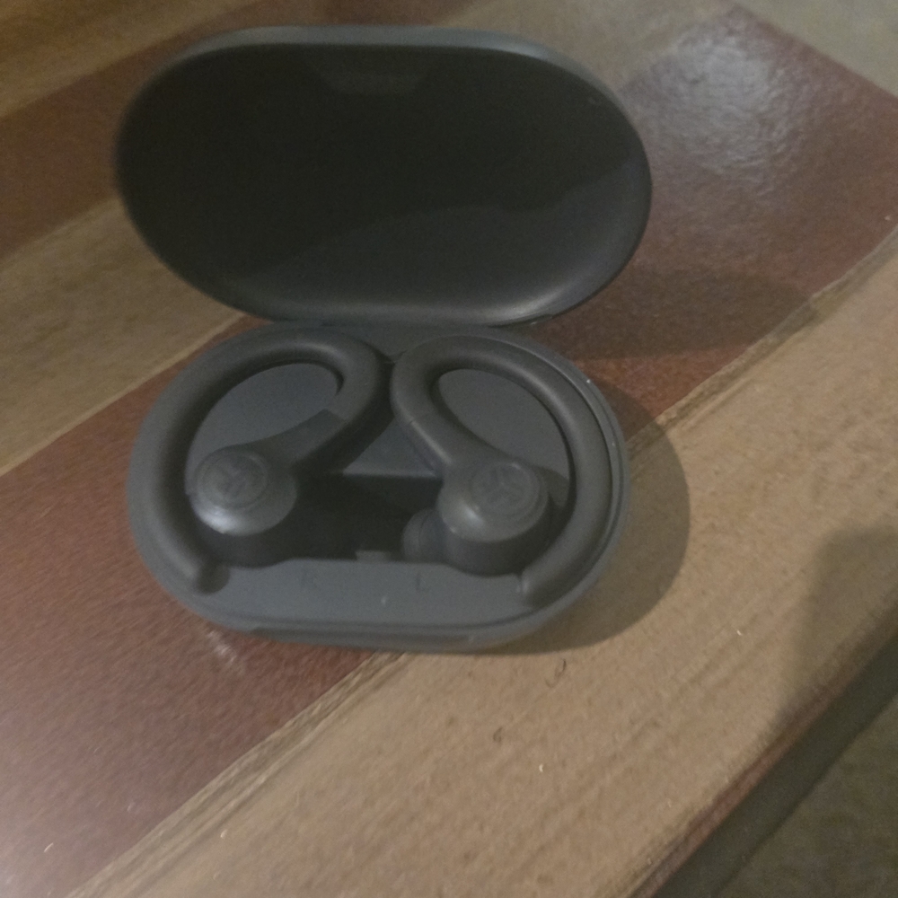 Wireless Black Earbud Headphones